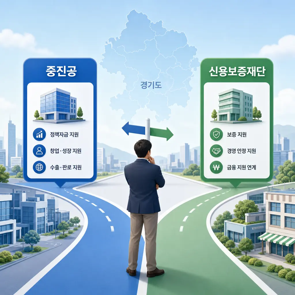 경기도 도소매업 중진공 vs 신용보증재단 선택기준 [금리·한도·심사 비교]