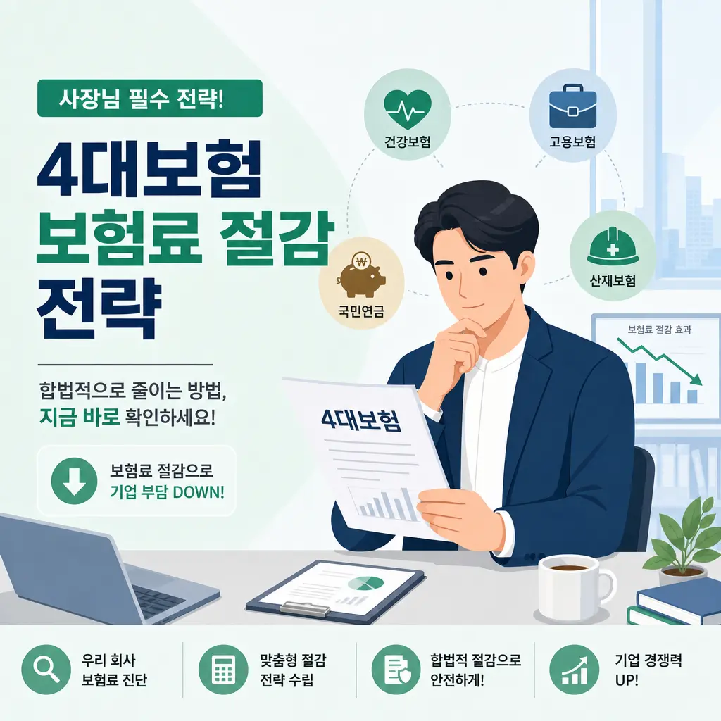 4대보험료 합법적 절감 방법 | 고양 소상공인 절세 전략 2026