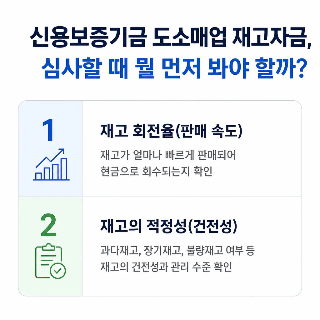 신용보증기금 도소매업 재고자금, 심사할 때 뭘 먼저 봐야 할까?