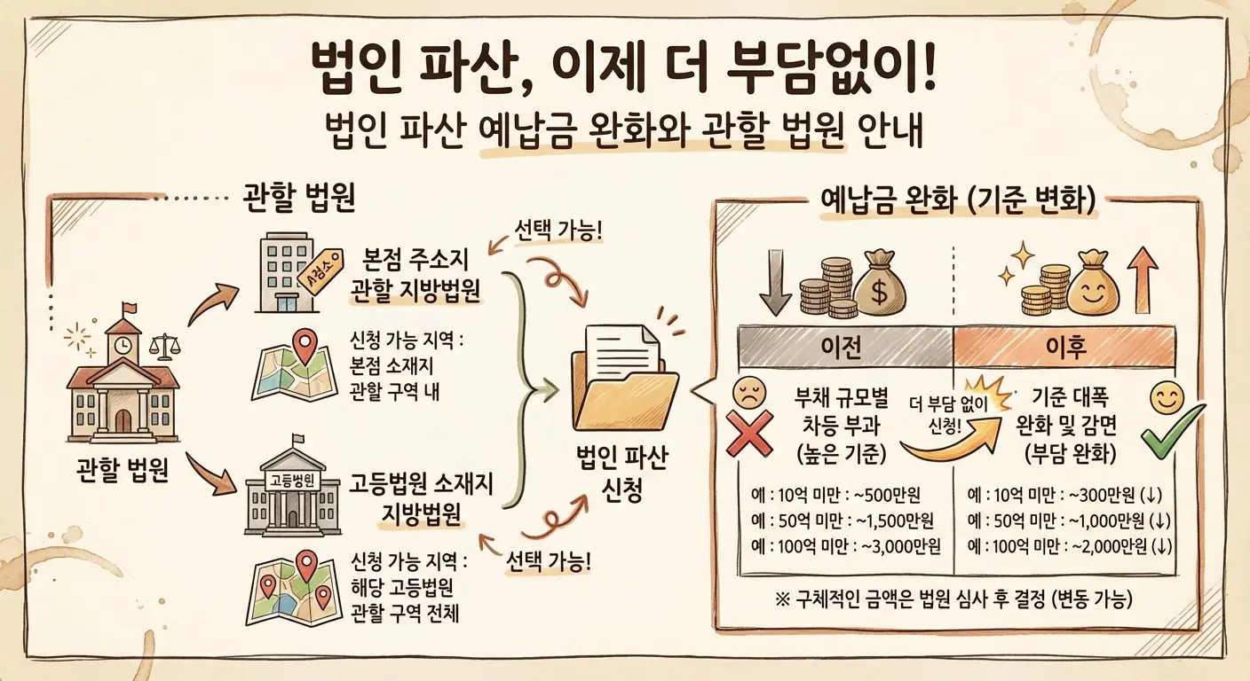 법인파산비용 안내 이미지