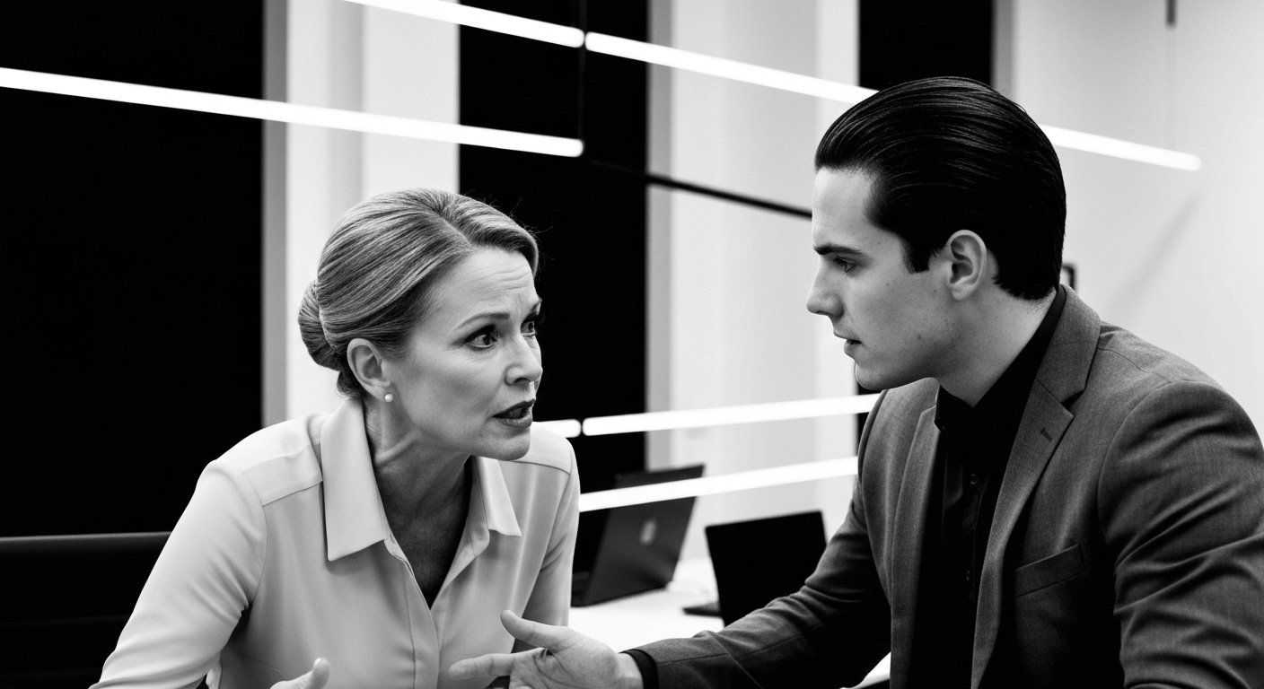 Modern B2B style image showing a comparison between two distinct data dashboards. One dashboard is highly visual with complex charts \(representing BI tools\), and the other is focused on financial metrics and strategic KPIs \(representing FP&A\). A focused Asian business professional is looking intently at the financial dashboard.