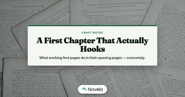 How to Write a First Chapter That Actually Hooks Readers - Novela ...