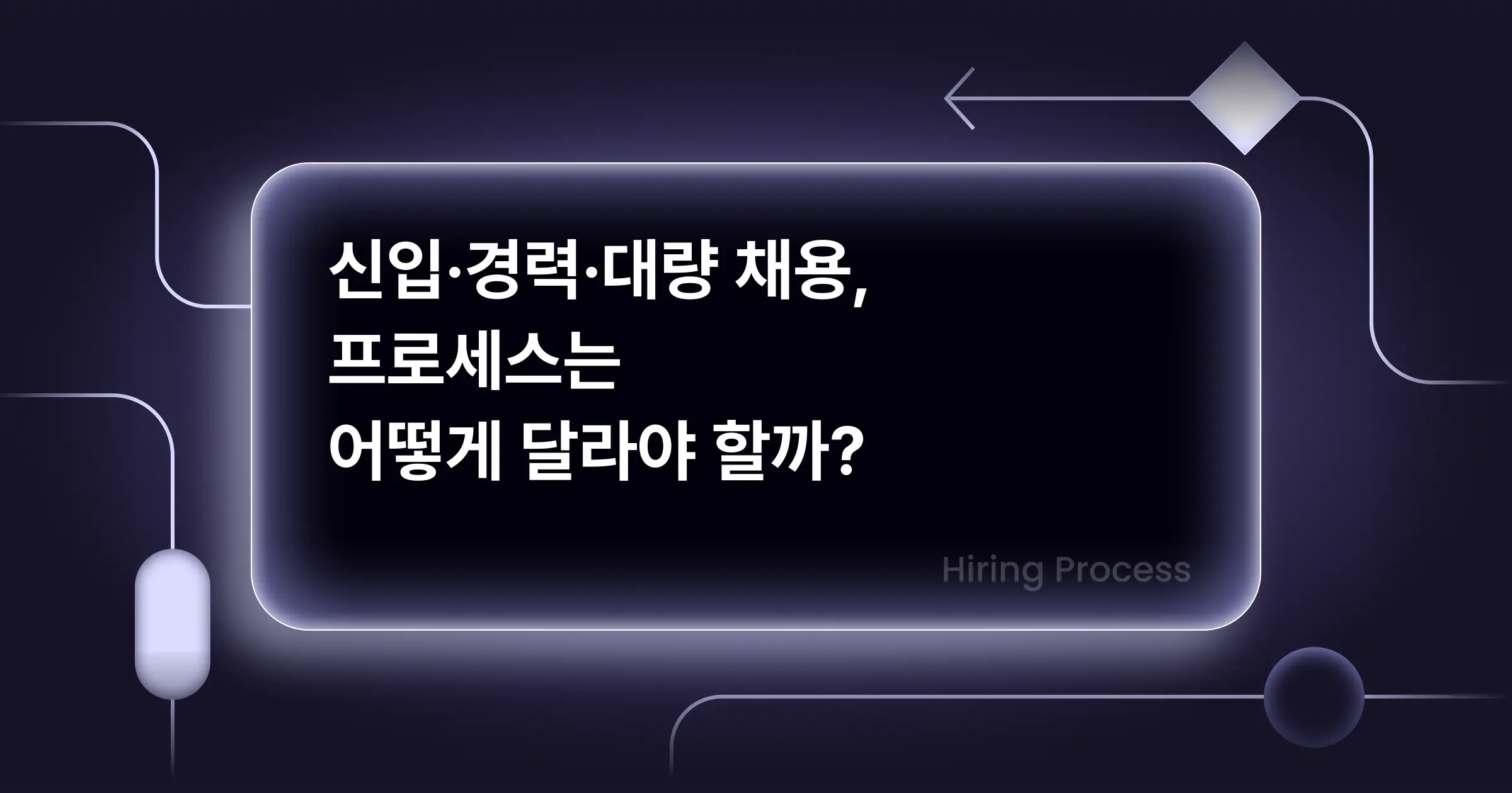 신입·경력·대량 채용, 프로세스는 어떻게 달라야 할까?
