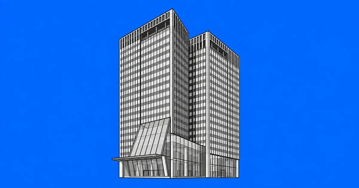 을지로 사무실 임대 파인에비뉴 | 2가 사거리 지상 25층 A·B동, 모시베 결을 본뜬 쌍둥이 빌딩