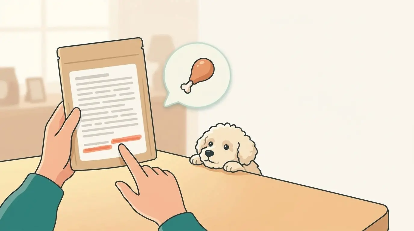 강아지 닭 알러지라면: 가수분해닭고기·닭기름·향미제까지 라벨에서 닭 찾는 법