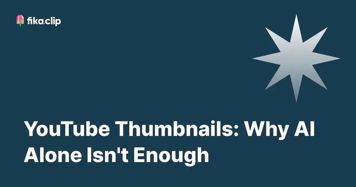 YouTube Thumbnails: Why AI Alone Isn't Enough and How to Use Canva With It
