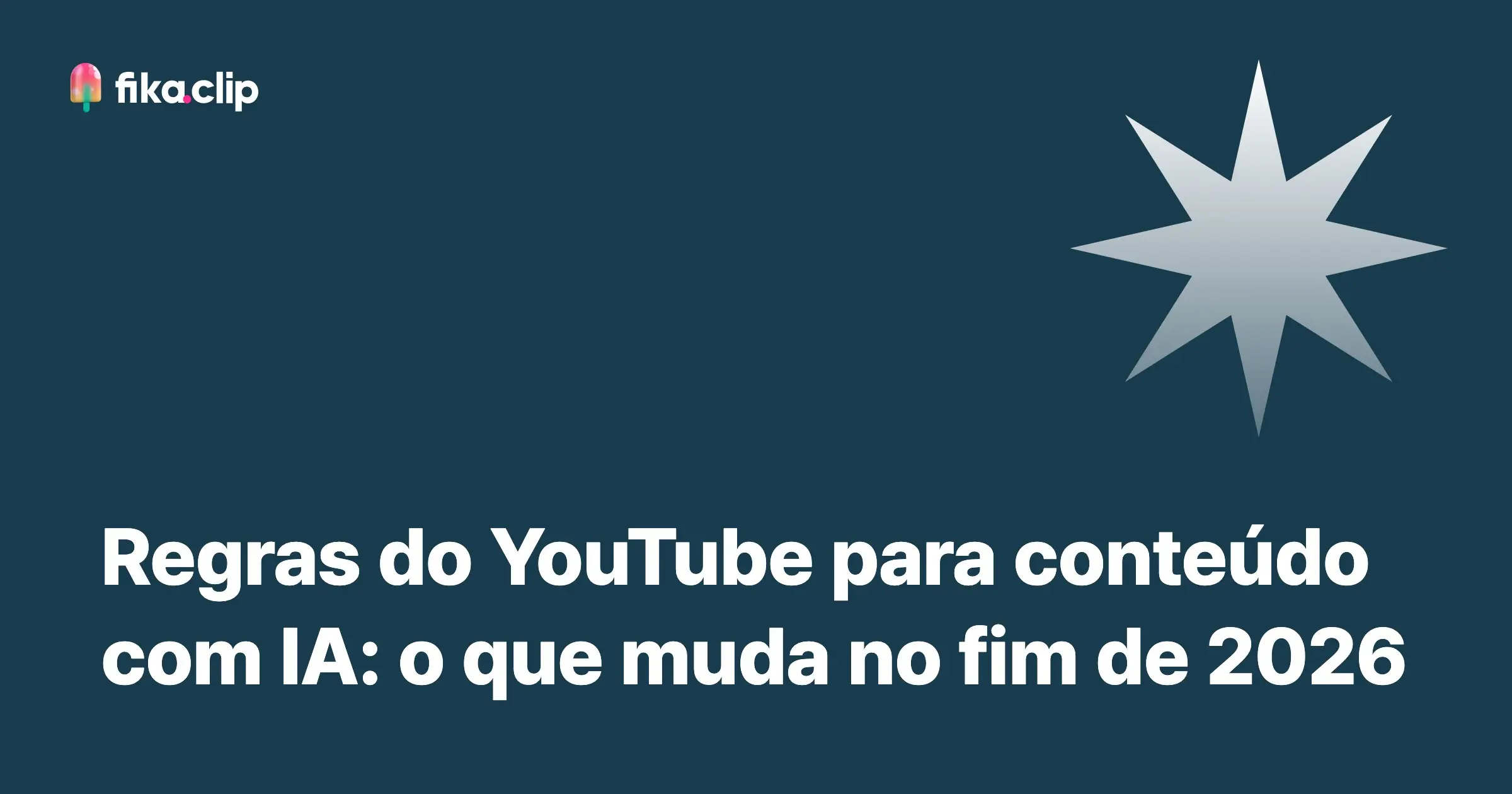 Regras do YouTube para conteúdo com IA: o que muda no fim de 2026