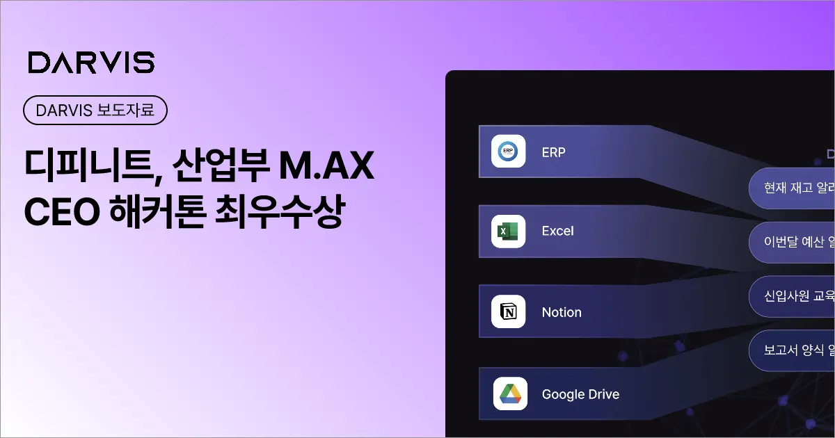 디피니트, 산업부 M.AX CEO 해커톤 최우수상