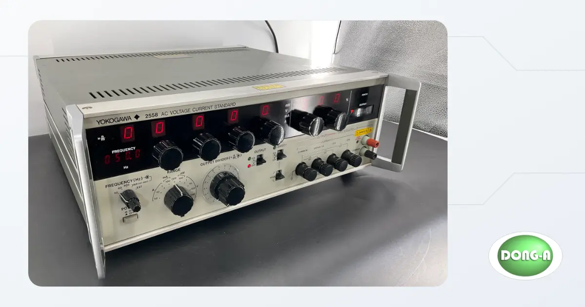 YOKOGAWA 2558 렌탈 가이드: AC 1200V·60A 교정 기준