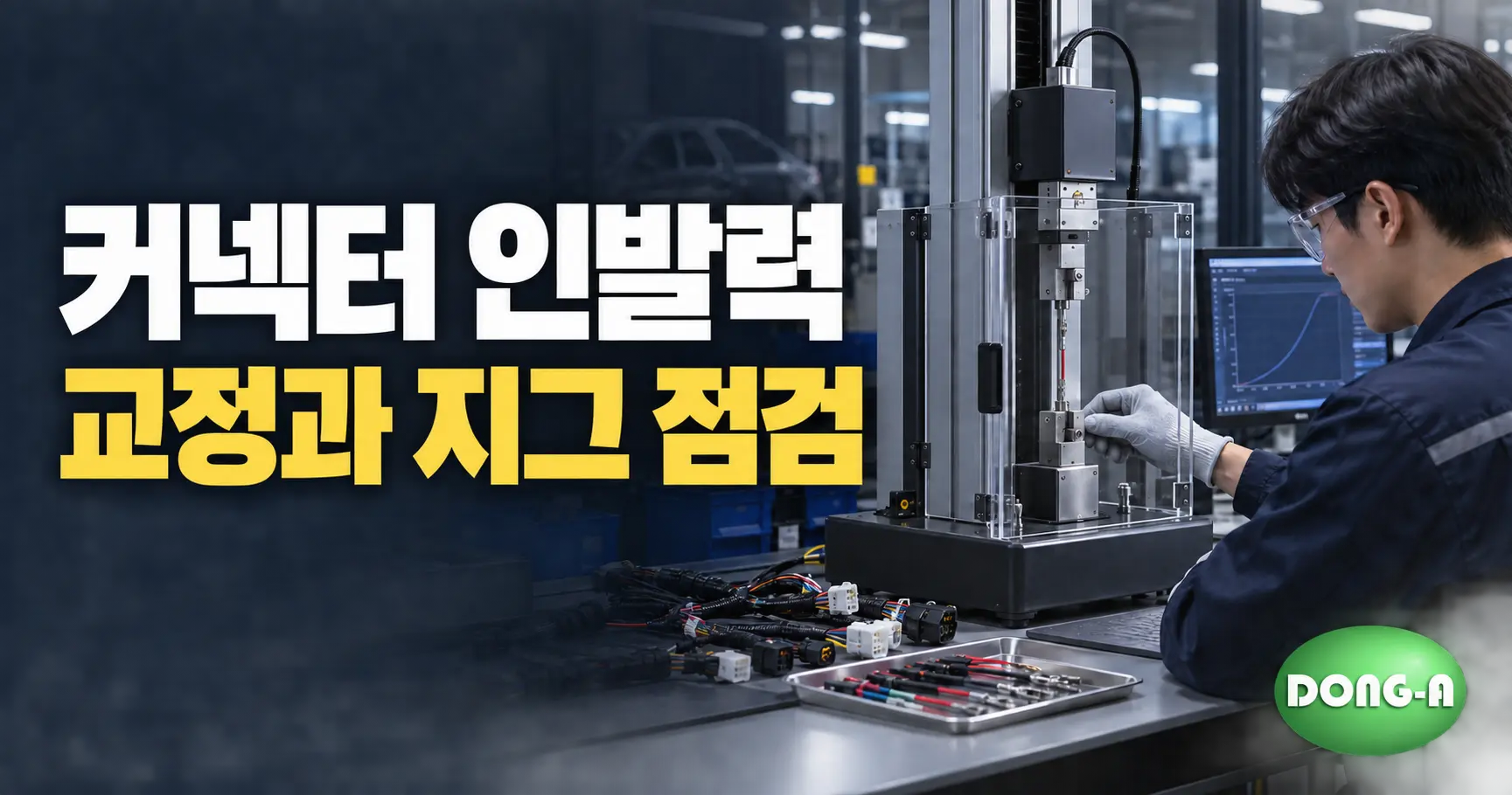 푸시풀게이지 교정: 커넥터 인발력 검사 전 확인할 사항