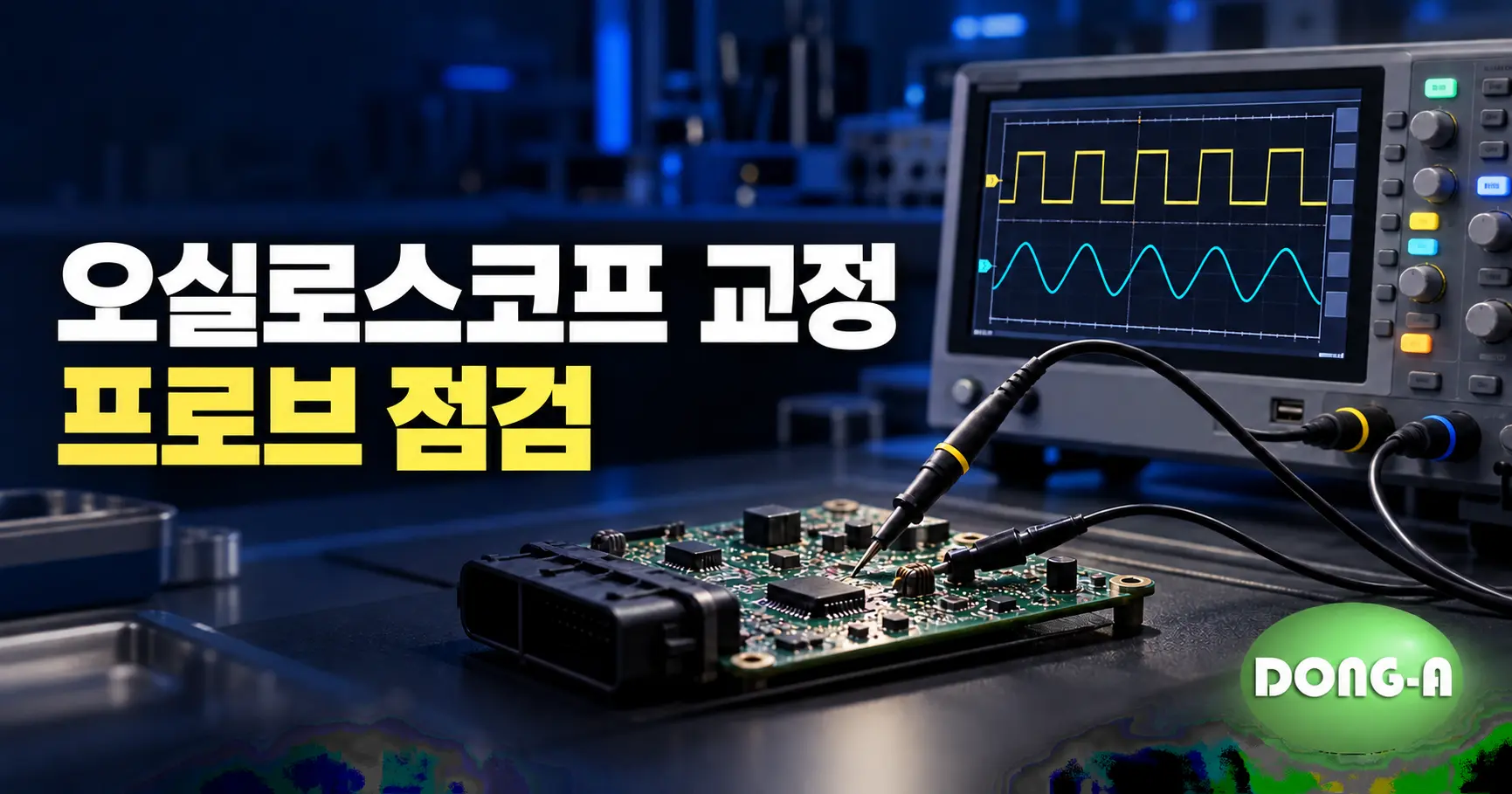 전장 개발 파형이 다르게 보인다면? 오실로스코프 교정과 프로브 점검