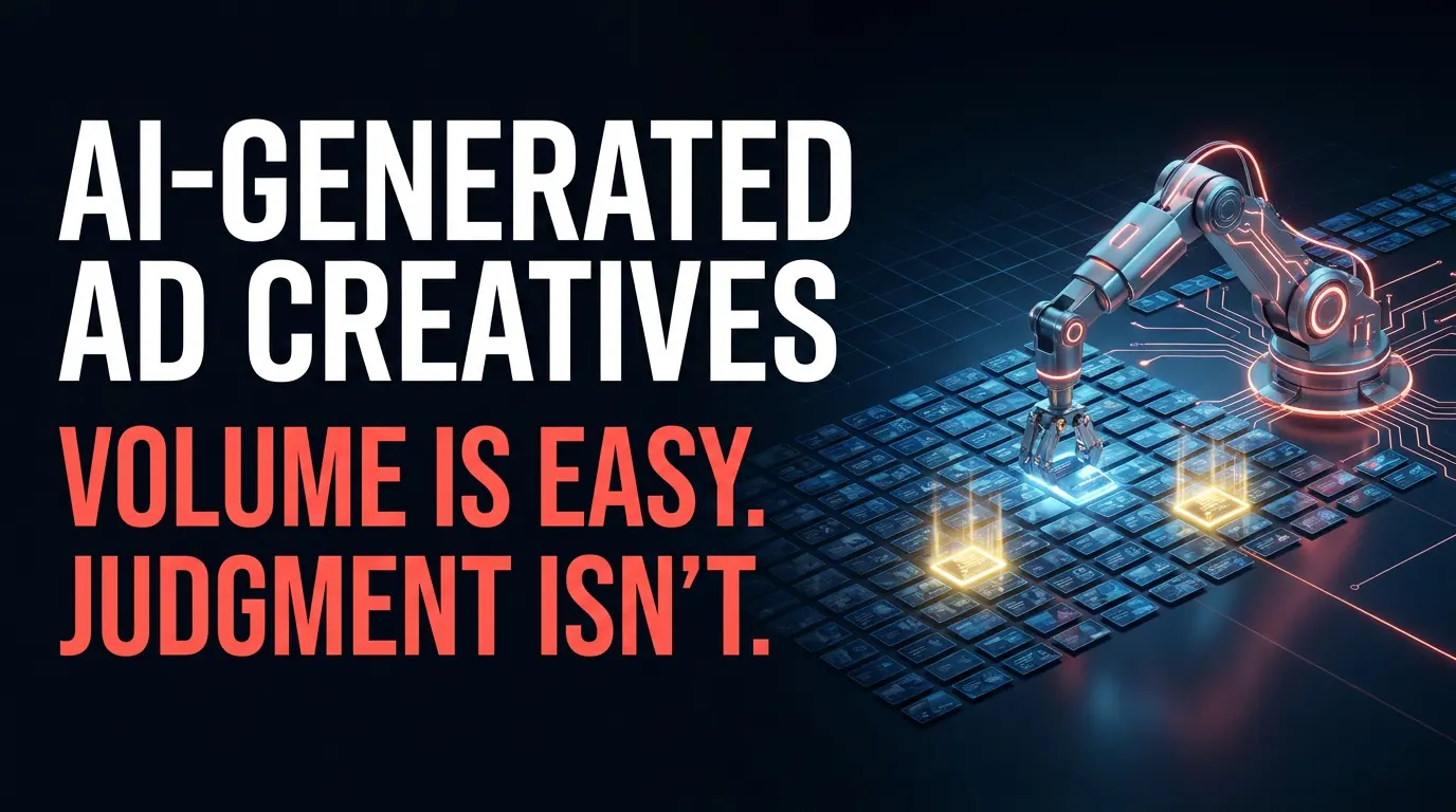 AI-Generated Ad Creatives in Game UA: Volume Is Easy Now. Judgment Isn't.