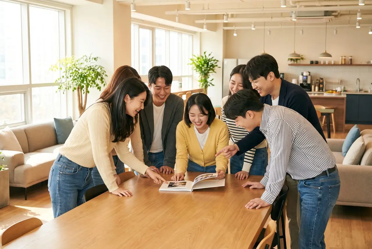 공동 포토북으로 만드는 회사 워크숍 단체 앨범