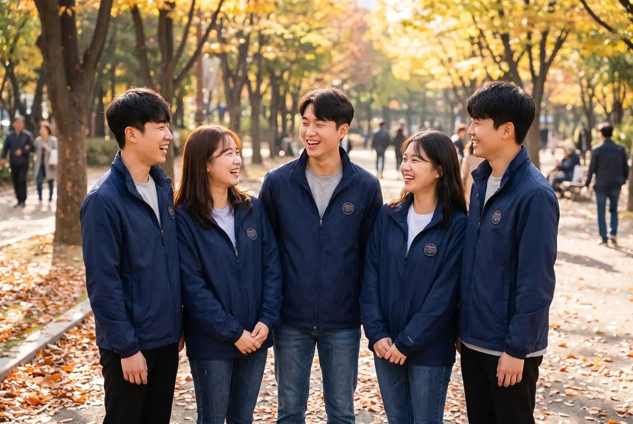 단체 바람막이 제작 가이드 2026 — 원단·방풍·발수부터 인쇄 vs 자수까지