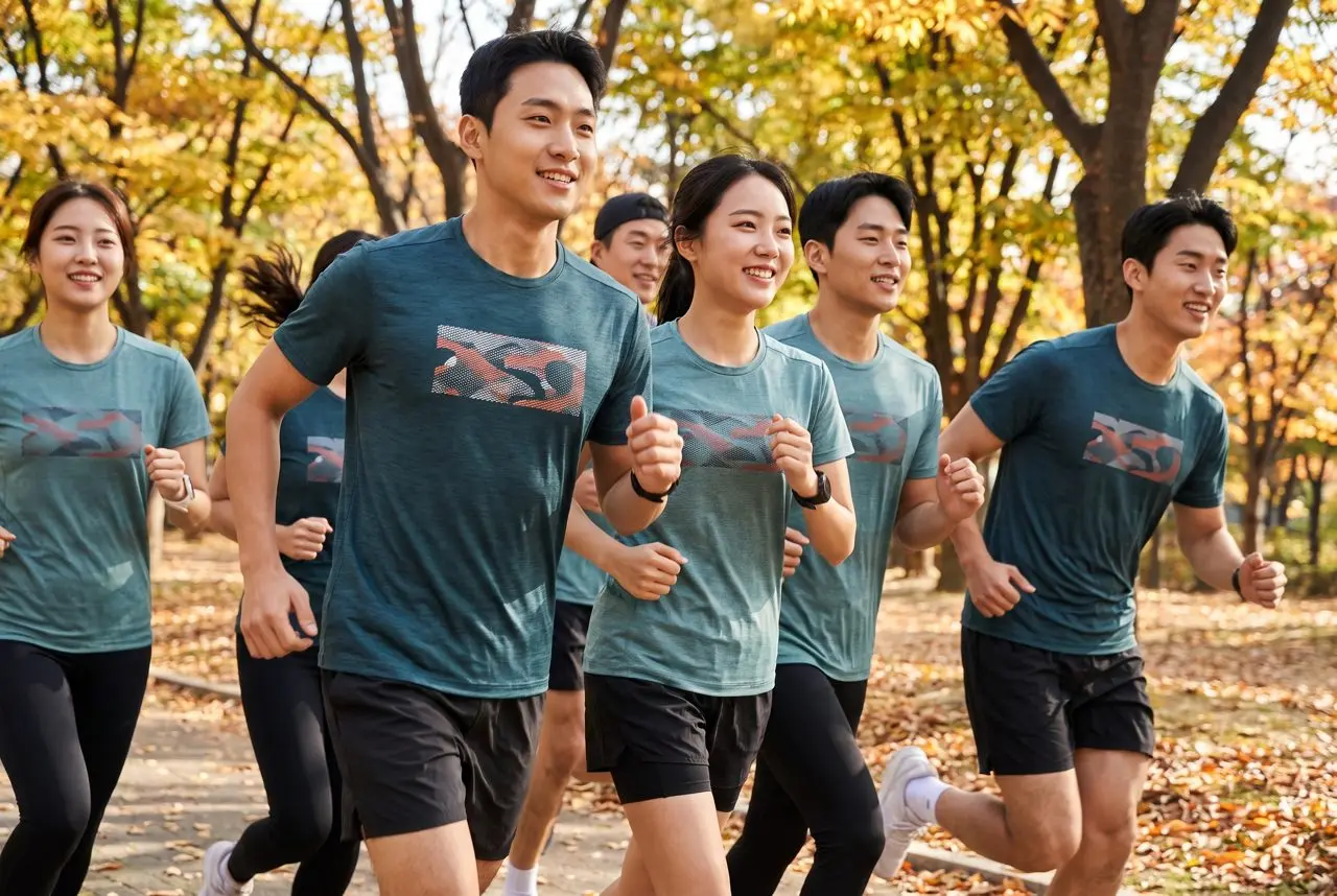 운동용 기능성 반팔티 단체 제작 2026 — 흡한속건·냉감, 러닝크루·풋살·헬스