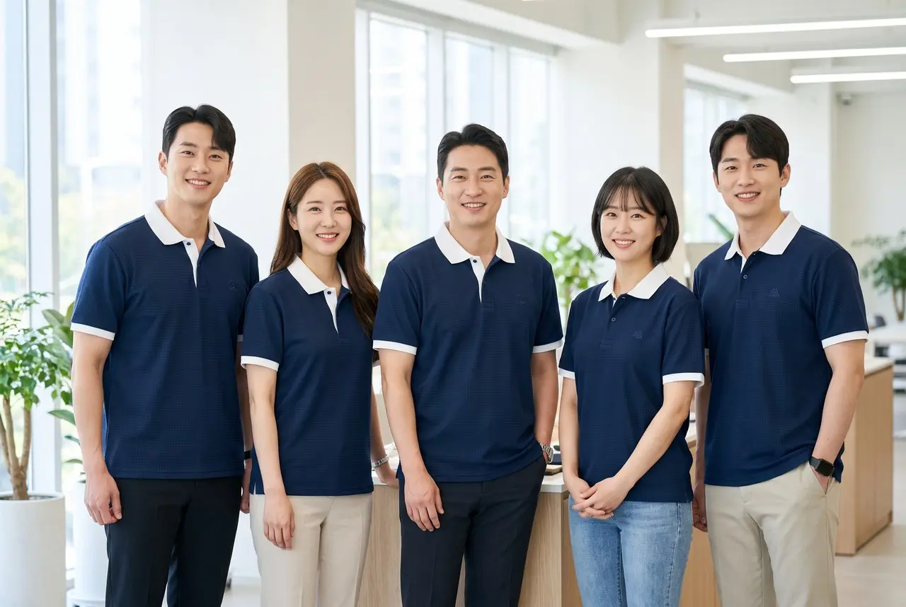 단체 PK 카라티 제작 가이드 2026 — 피케 원단·카라 배색·자수 유니폼