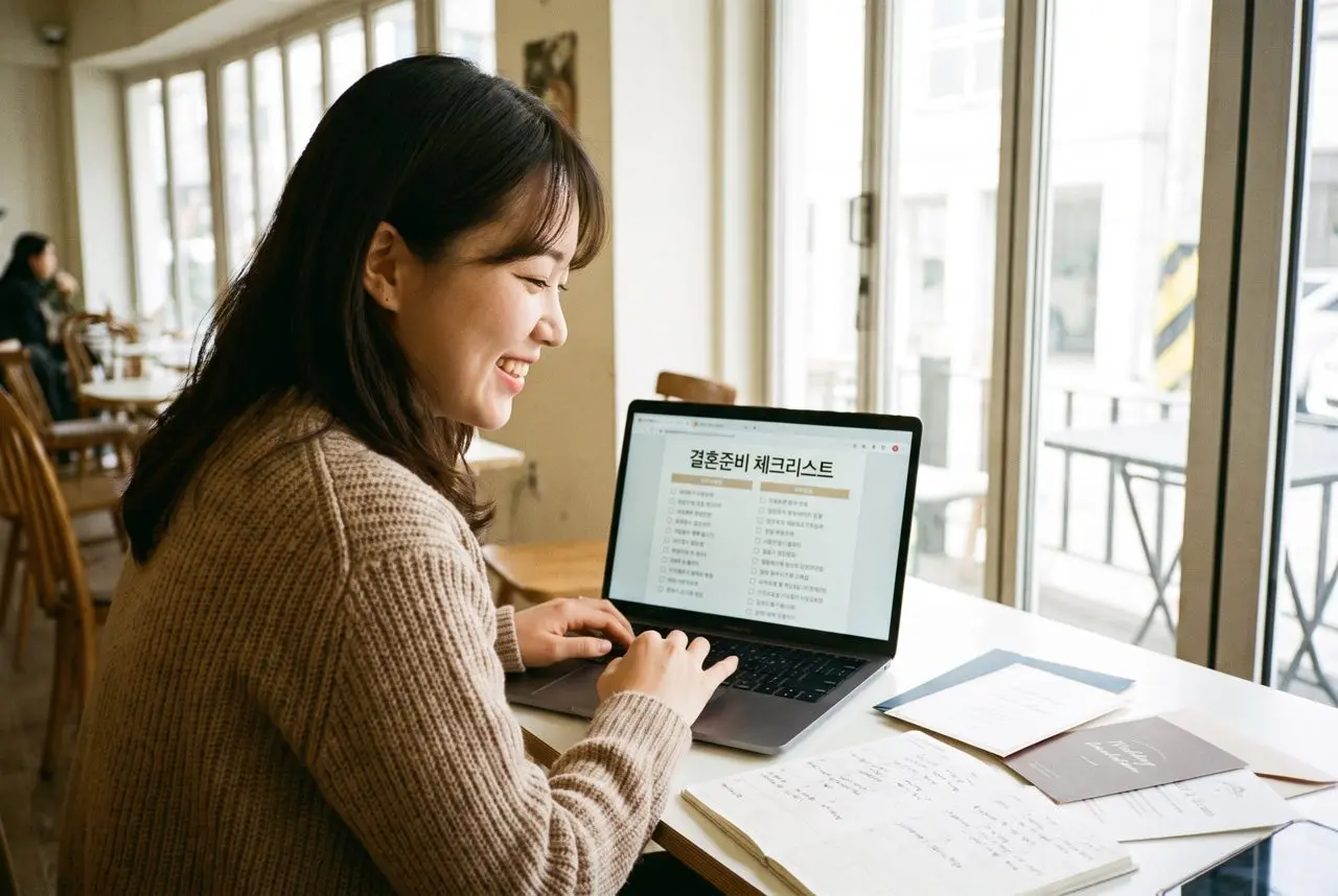 셀프 청첩장 만들기 + 결혼준비 체크리스트 엑셀 총정리