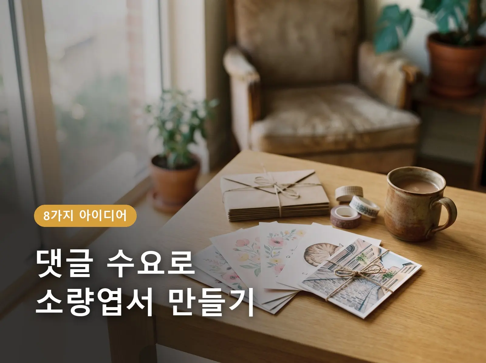 '엽서 나오면 살게요' 댓글 달렸다면, 소량엽서는 어떻게 만들어야할까요?
