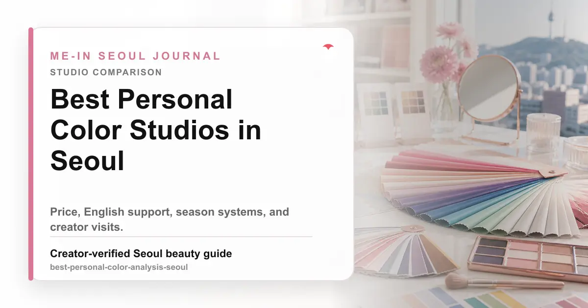 Best Personal Color Analysis Studios in Seoul