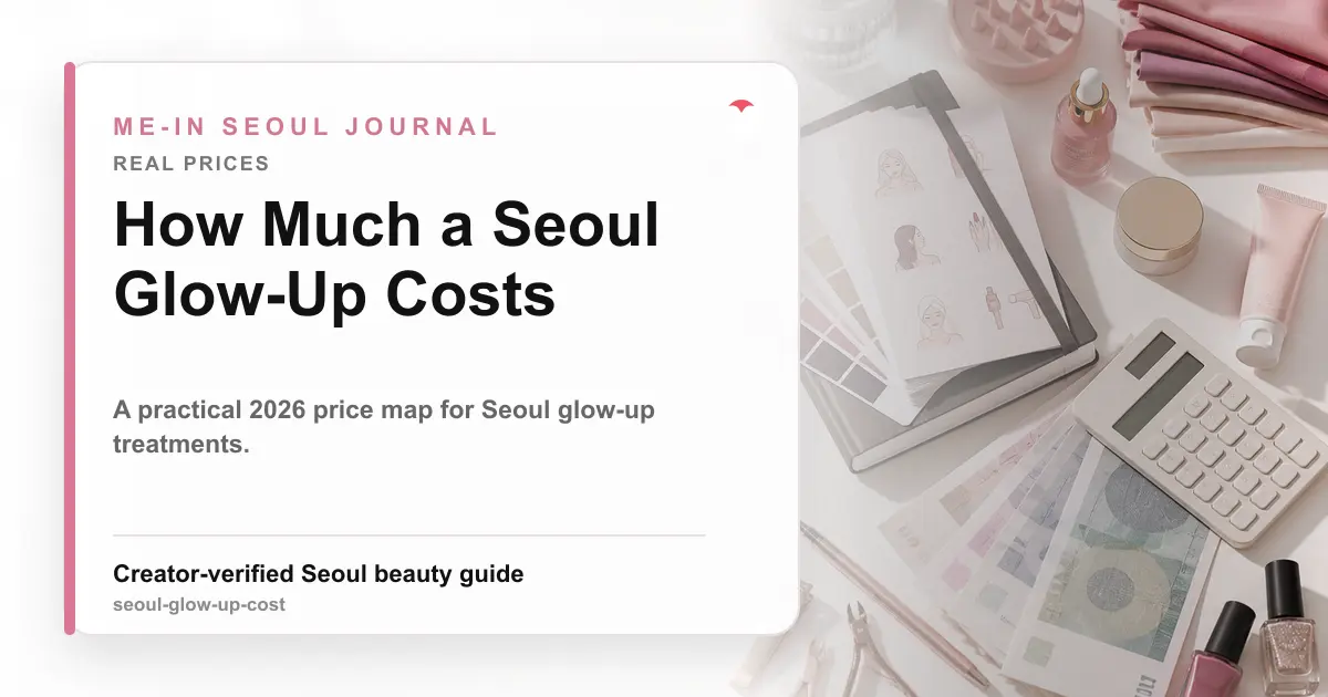 Seoul Glow-Up Cost: 2026 Prices by Treatment