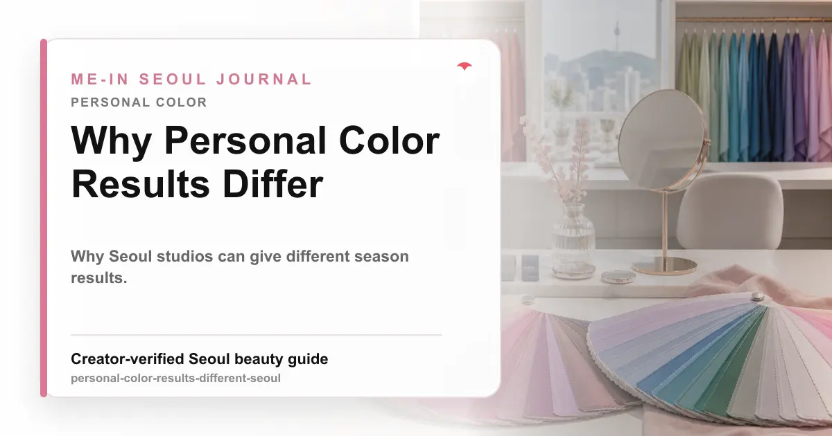 Why Personal Color Results Differ in Seoul