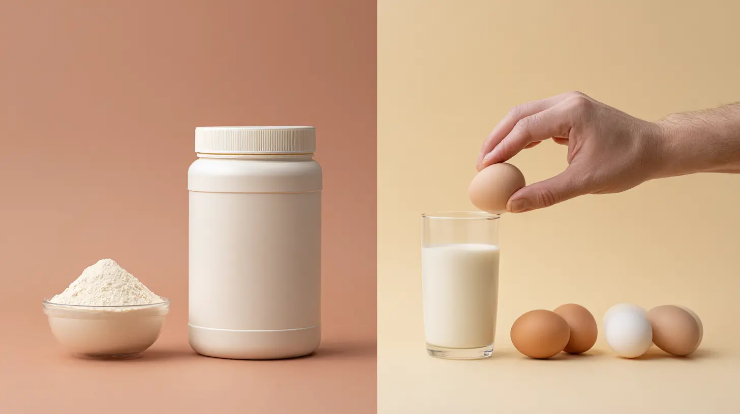 보충제와 자연 식품의 단백질 보충 비교