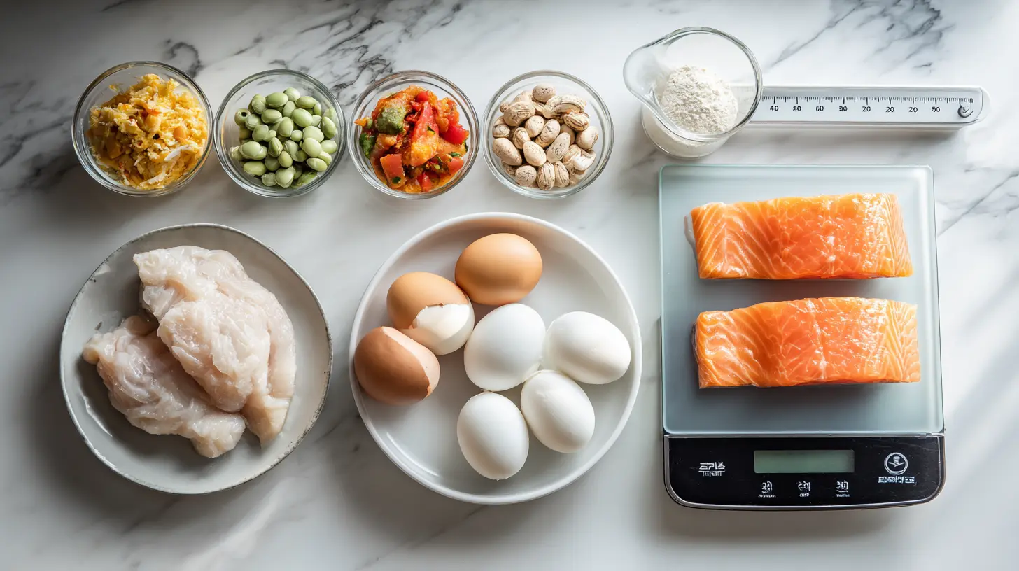 동물성 단백질, 식물성 단백질이 포함된 식품