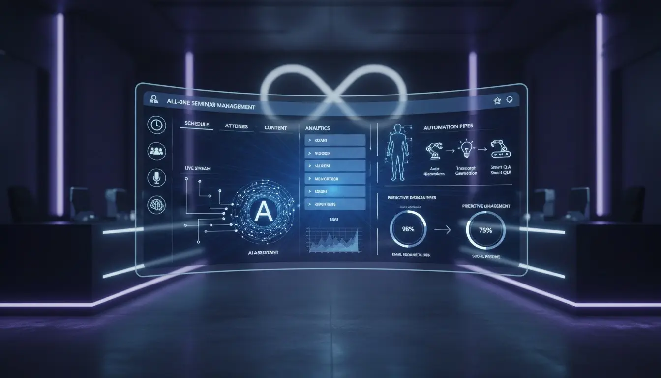 온라인 세미나 랜딩페이지 제작 - 웨비나우: 실무자를 위한 올인원 솔루션