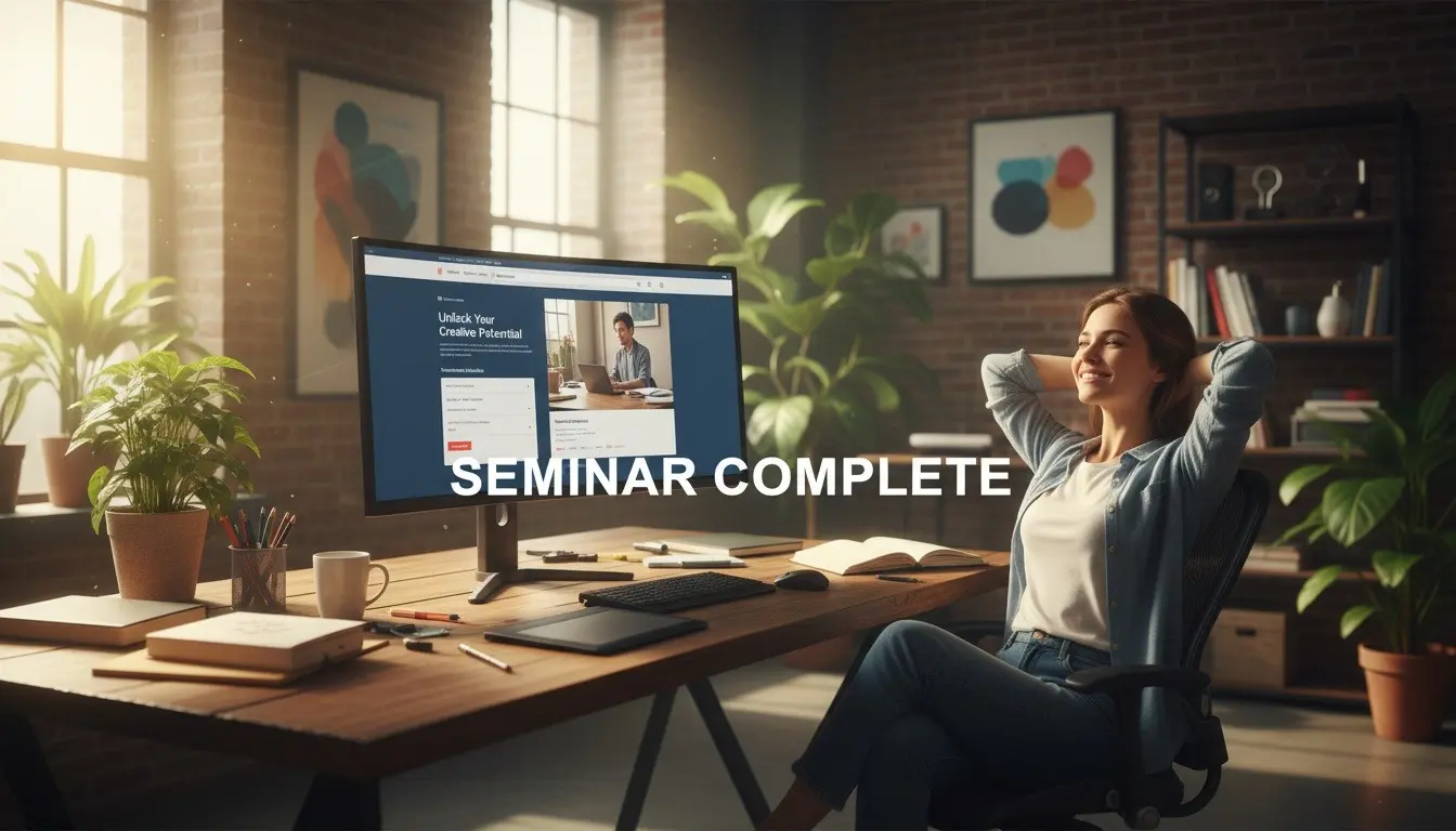 온라인 세미나 랜딩페이지 제작 conclusion image