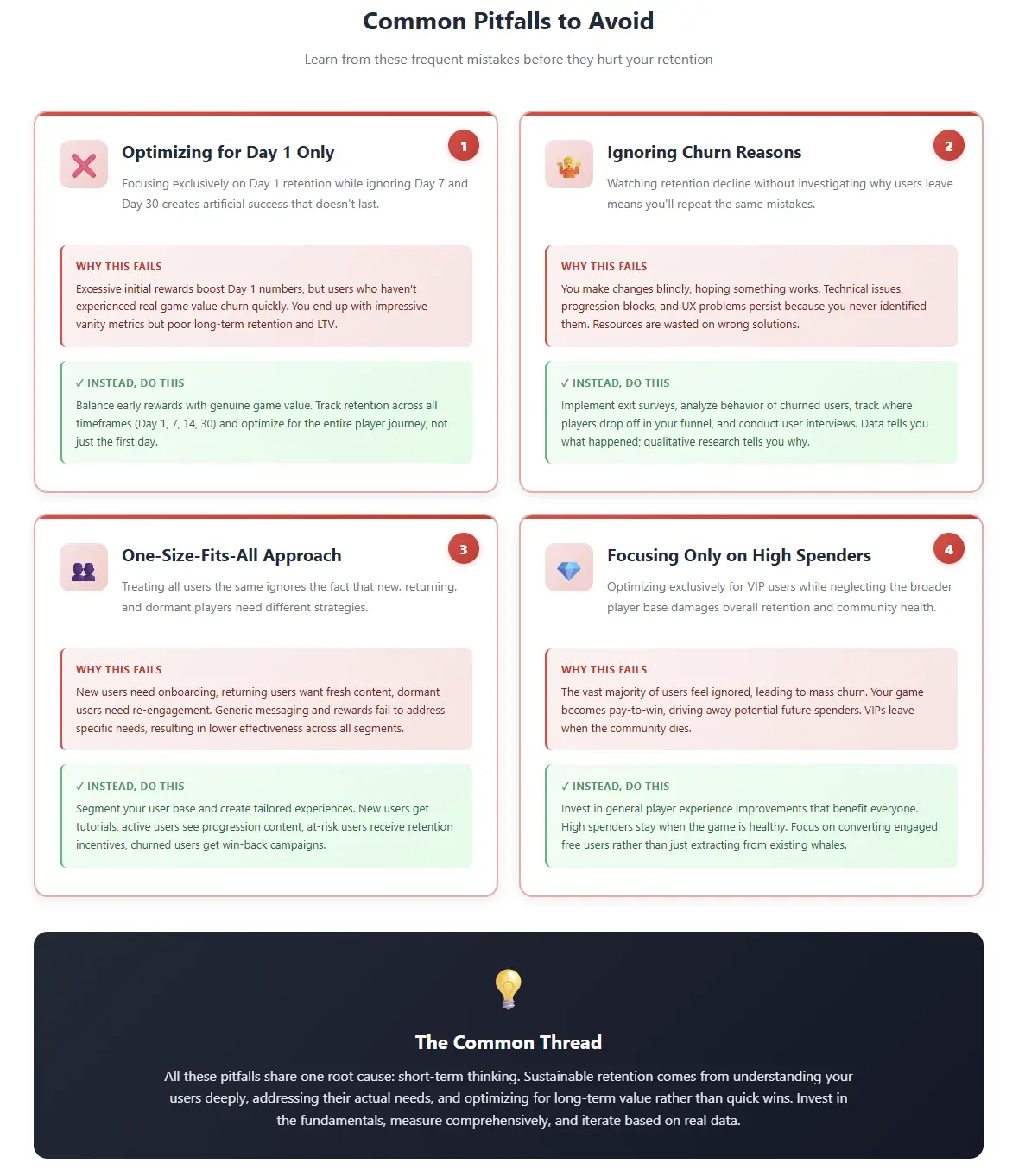 common pitfalls to avoid