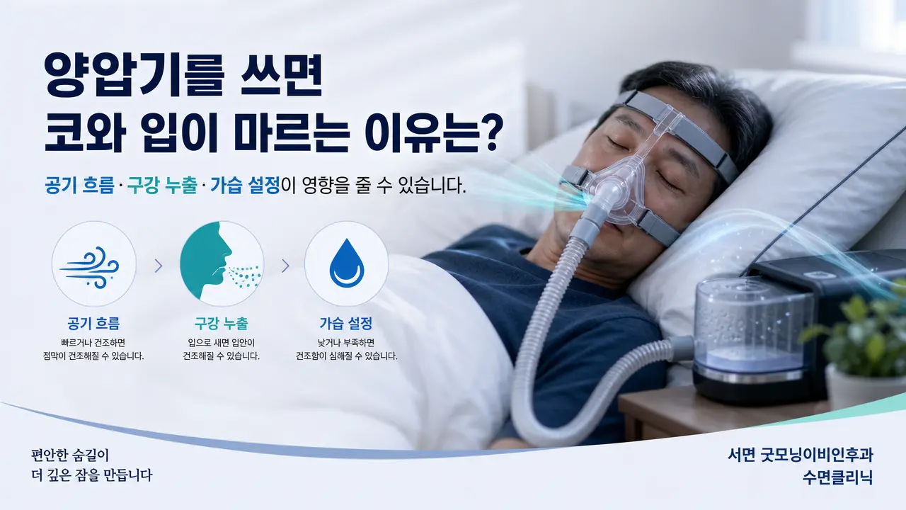 부산 양압기 | 양압기를 쓰면 코와 입이 마르는 이유는 무엇인가요?