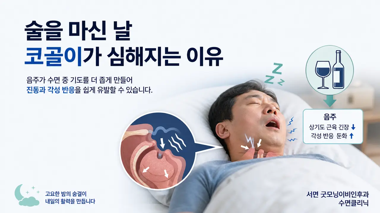 부산코골이 | 술을 마신 날 코골이가 심해지는 이유는 무엇인가요?