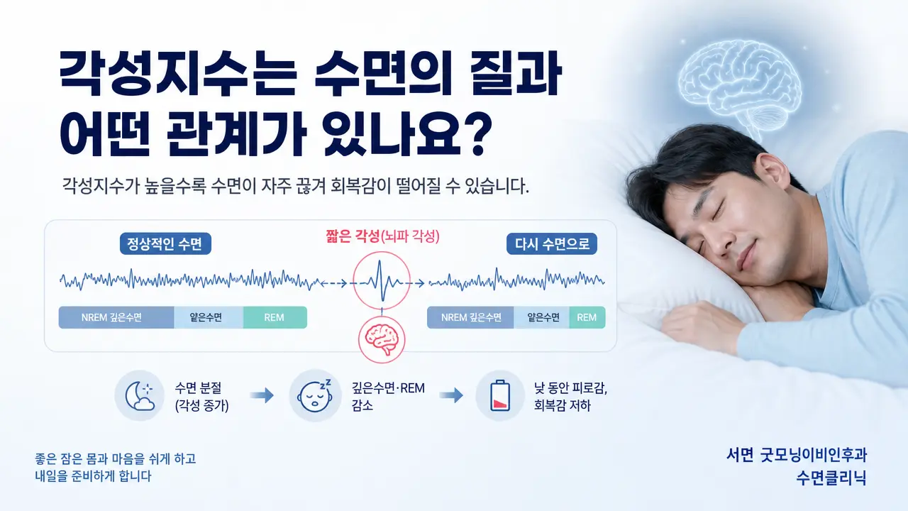 부산수면다원검사 | 각성지수는 수면의 질과 어떤 관계가 있나요?