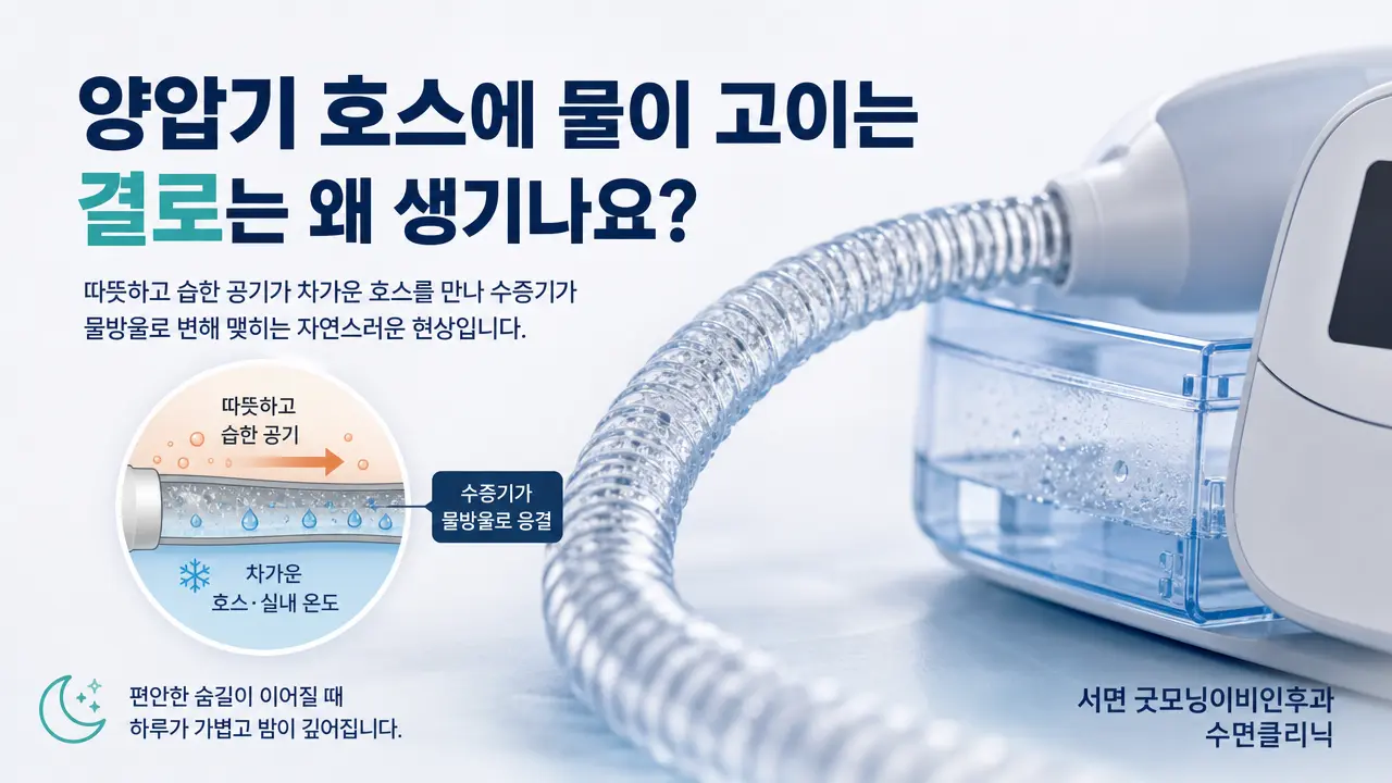 부산 양압기 | 양압기 호스에 물이 고이는 결로는 왜 생기나요?