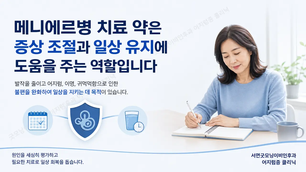 부산메니에르병 | 메니에르병 치료 약은 어떤 목적으로 사용하나요?