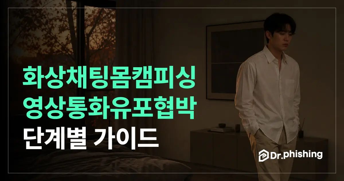 화상채팅몸캠피싱 대처법: 영상통화유포협박 단계별 대응 가이드