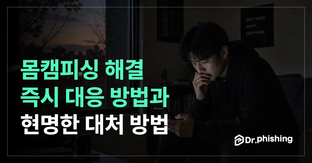 몸캠피싱 해결, 무엇부터 해야 하나?