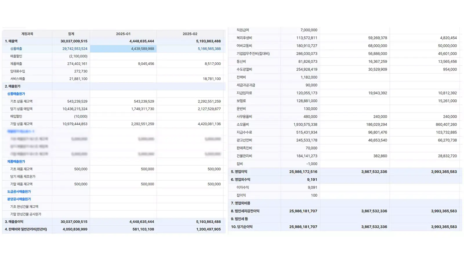 파로스 결산 보고서