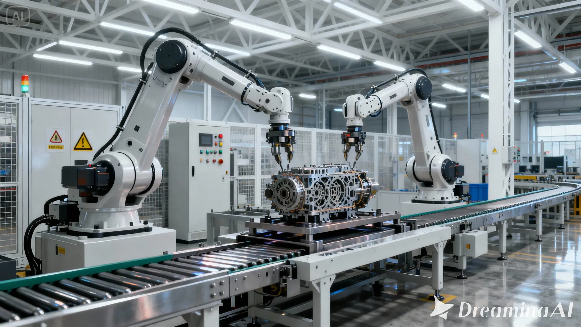 산업 현장 맞춤 자동화 설계 도면 예시"