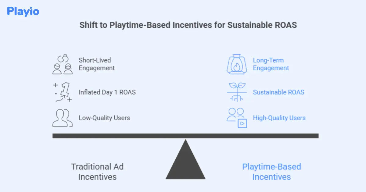 Shift to playtime-based incentives for sustainable ROAS
