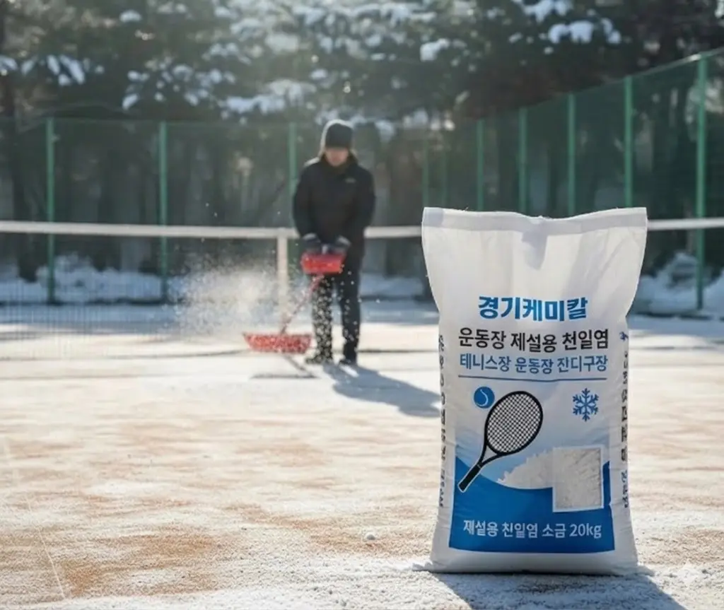 운동장 제설용 천일염