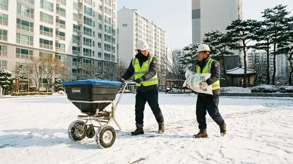 친환경 염화칼슘 제설제 - 경기케미칼 