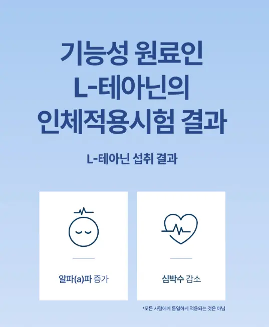 테아닌 불면증 수면 성분