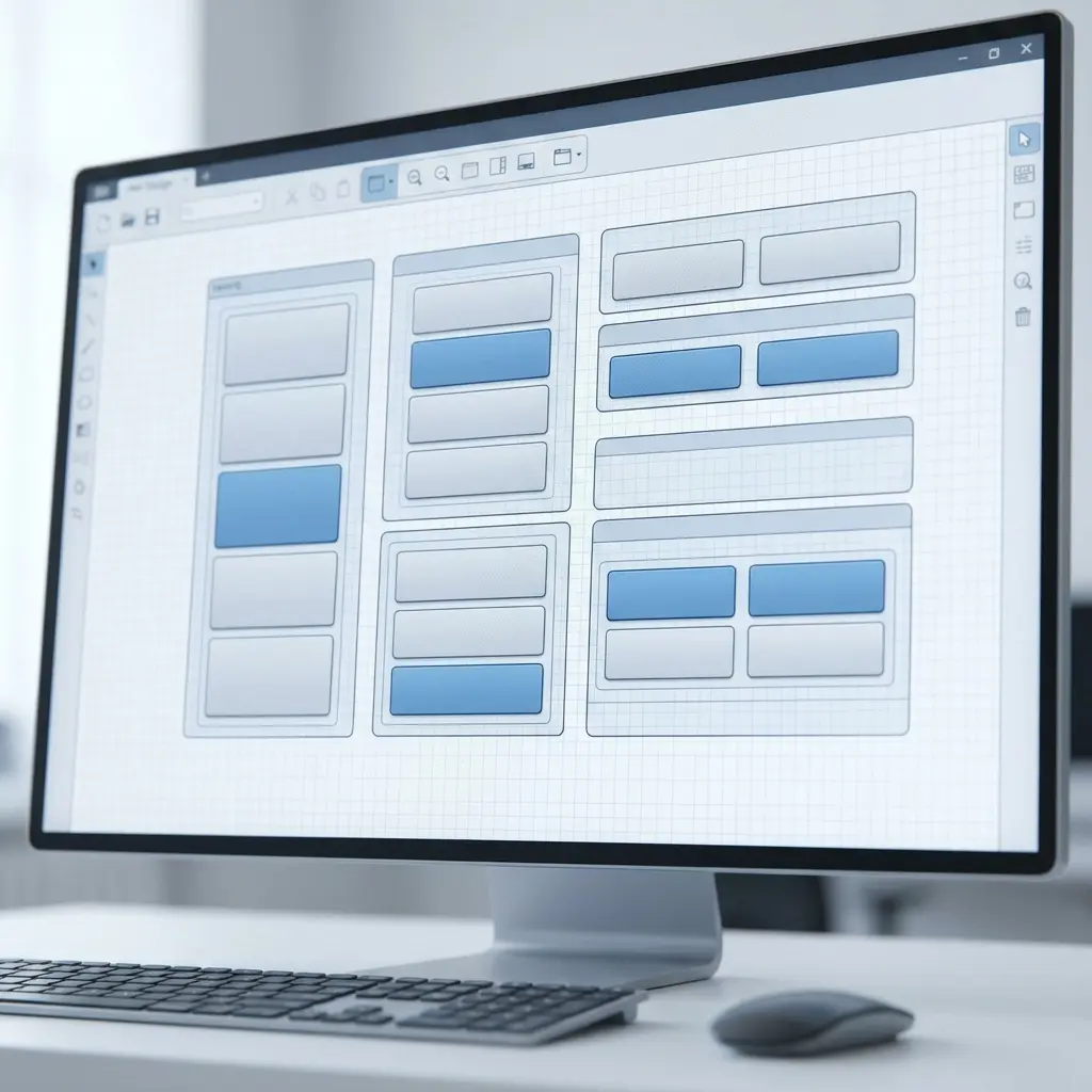 FactoryTalk Optix 속성 패널에서 컴포넌트 이름과 속성이 표시된 화면. 생성된 UI 컴포넌트의 설정 정보를 보여줌.