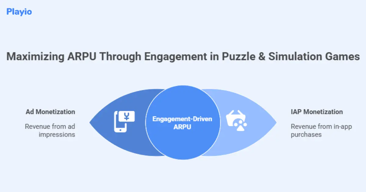 maximizing ARPU through engagement in puzzle and simulation games