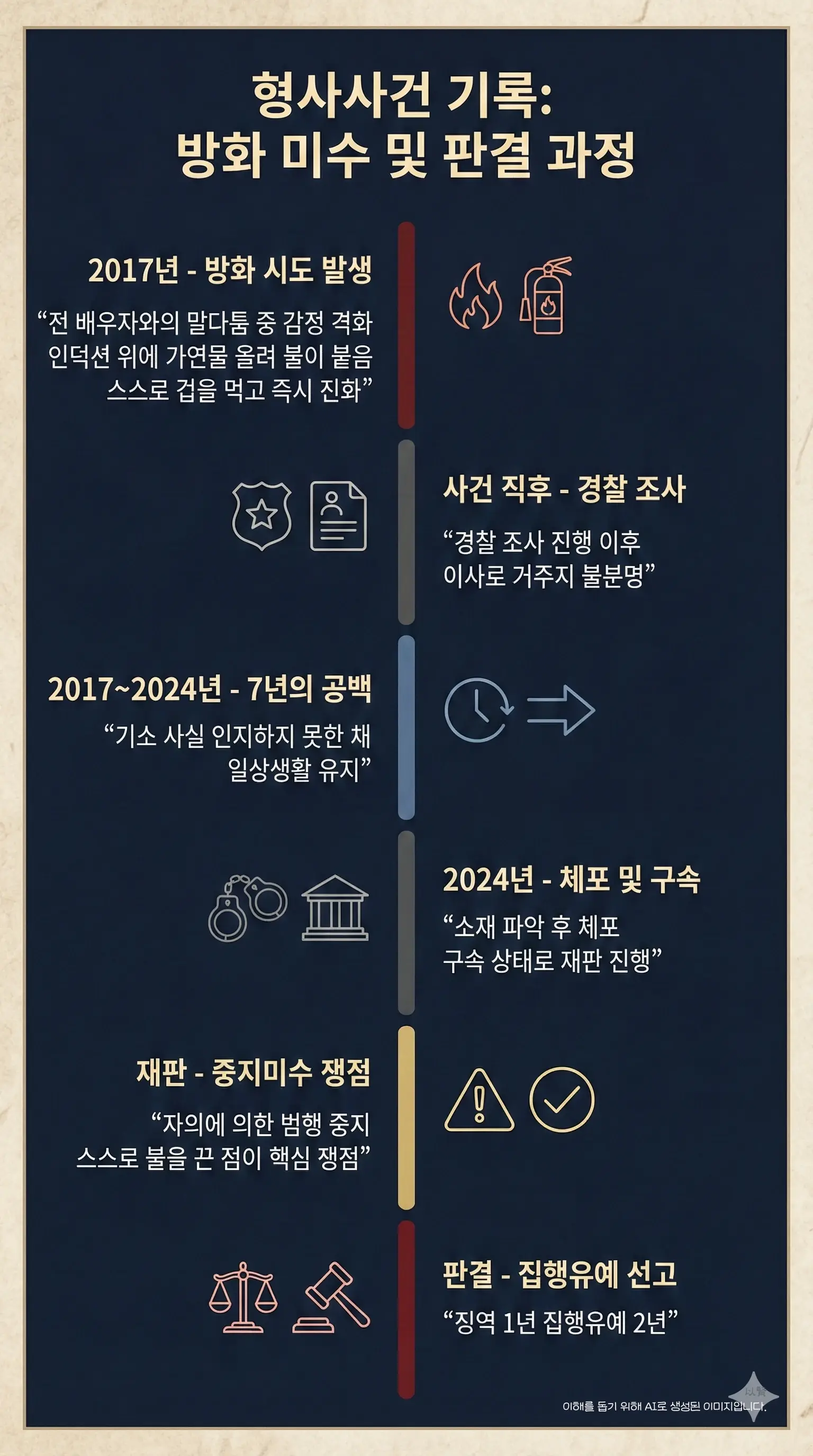 방화 사건 타임라인