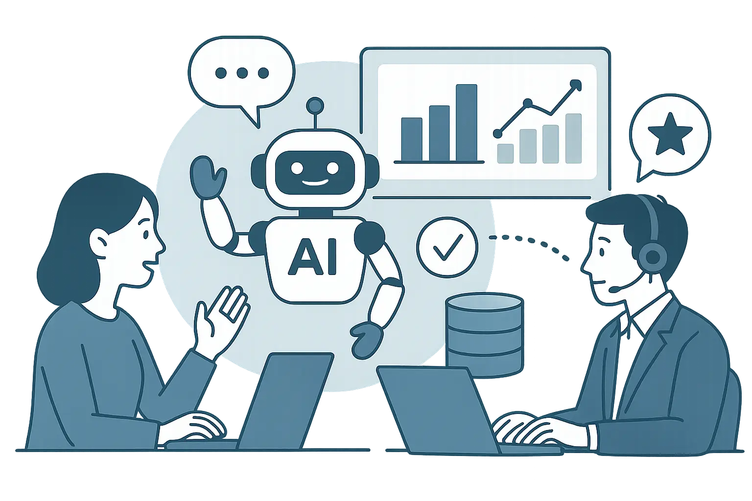 통합형 AI고객센터, CS상담, CS외주, 콜센터아웃소싱