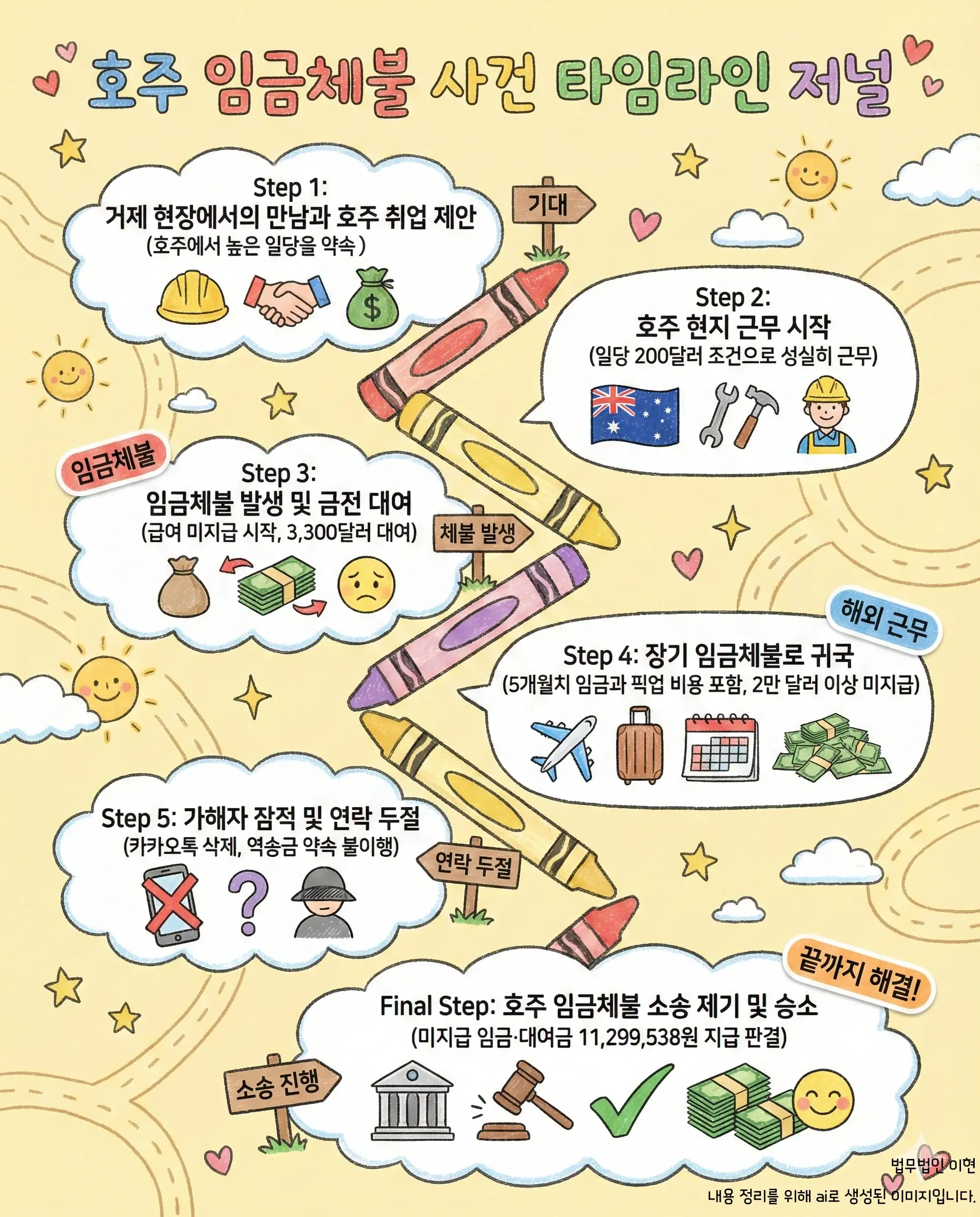 임금체불 사건 타임라인