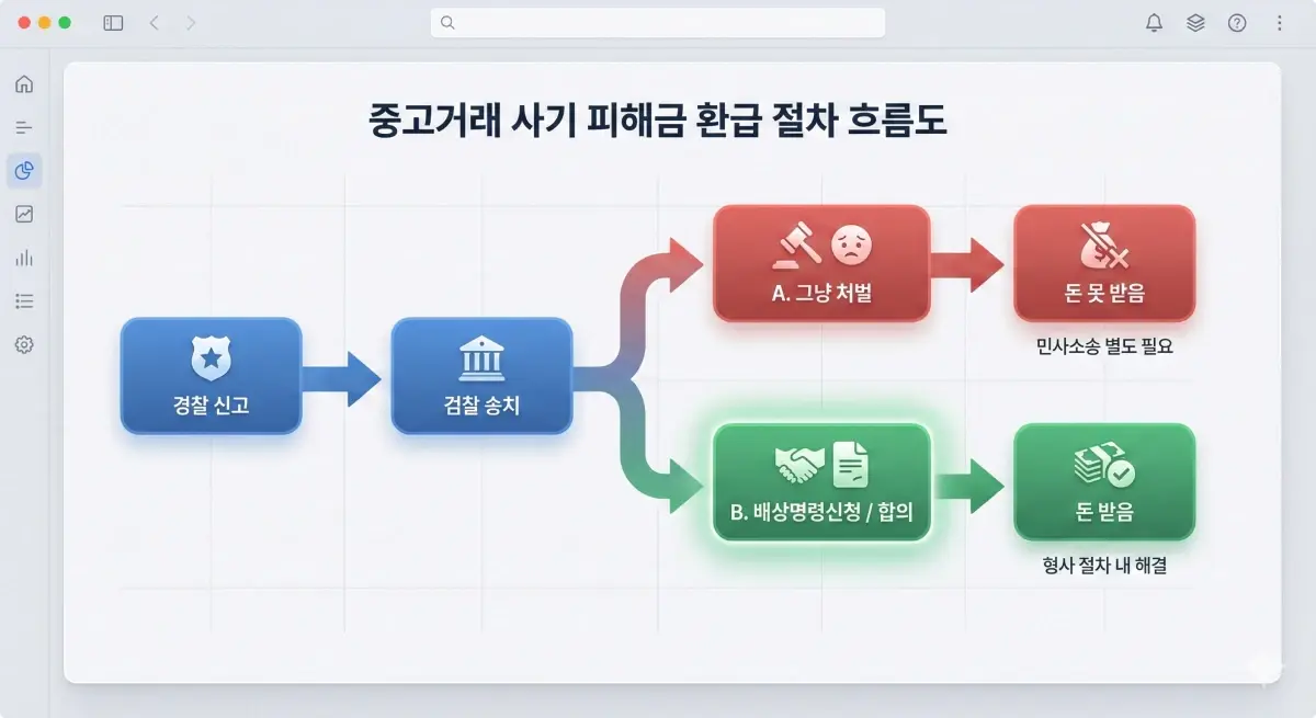 중고거래 사기 피해금 환급 절차 배상명령신청 방법