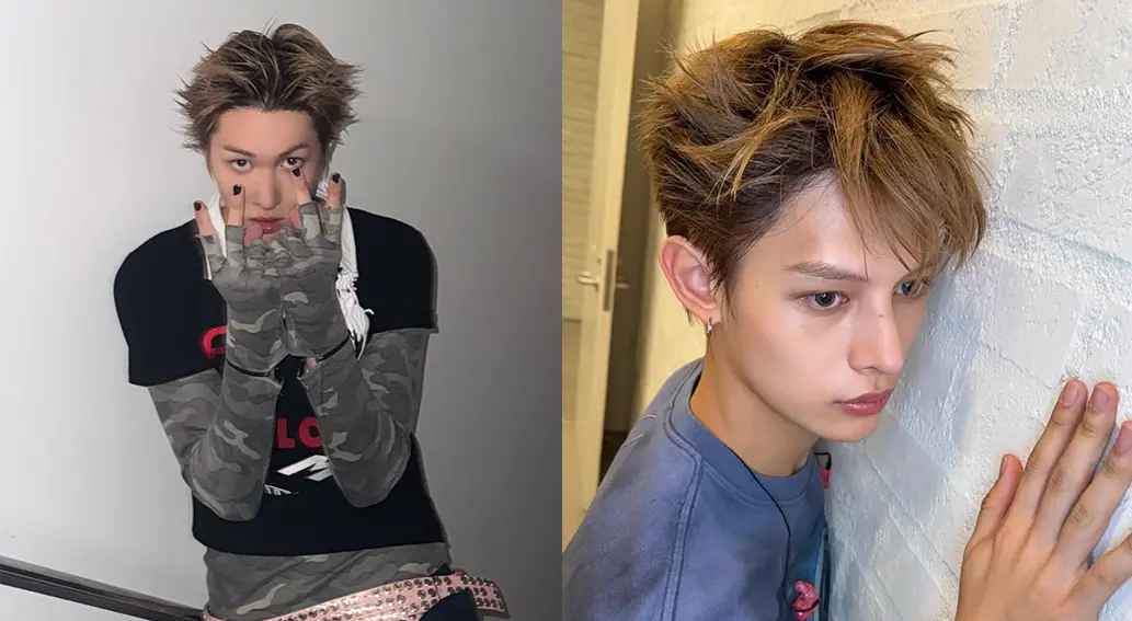 2026 남자 모델 트렌드 – 뉴 펑크 무드를 표현한 스파이키 헤어 스타일의 남자 모델